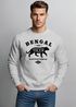 Sweatshirt Herren Bengal Tiger Schriftzug Grafik Logo Rundhals-Pullover Neverless®preview