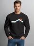 Sweatshirt Herren Berg Wandern Natur Outdoor Aufdruck Print Rundhals-Pullover Fashion Streetwear Neverless®preview