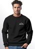 Sweatshirt Herren Berge Logo Print Rundhals-Pullover Natur Outdoor Fashion Streetwear Neverless®preview