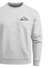 Sweatshirt Herren Berge Logo Print Rundhals-Pullover Natur Outdoor Fashion Streetwear Neverless®preview