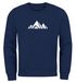 Sweatshirt Herren Berge Poygon Print Wandern Rundhals-Pullover Outdoor Fashion Streetwear Neverless®preview