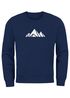 Sweatshirt Herren Berge Poygon Print Wandern Rundhals-Pullover Outdoor Fashion Streetwear Neverless®preview