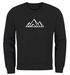 Sweatshirt Herren Berge Poygon Print Wandern Rundhals-Pullover Outdoor Fashion Streetwear Neverless®preview