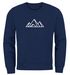 Sweatshirt Herren Berge Poygon Print Wandern Rundhals-Pullover Outdoor Fashion Streetwear Neverless®preview