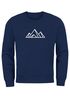 Sweatshirt Herren Berge Poygon Print Wandern Rundhals-Pullover Outdoor Fashion Streetwear Neverless®preview