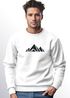 Sweatshirt Herren Berge Poygon Print Wandern Rundhals-Pullover Outdoor Fashion Streetwear Neverless®preview