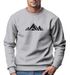 Sweatshirt Herren Berge Poygon Print Wandern Rundhals-Pullover Outdoor Fashion Streetwear Neverless®preview