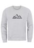 Sweatshirt Herren Berge Poygon Print Wandern Rundhals-Pullover Outdoor Fashion Streetwear Neverless®preview