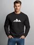 Sweatshirt Herren Berge Poygon Print Wandern Rundhals-Pullover Outdoor Fashion Streetwear Neverless®preview