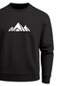 Sweatshirt Herren Berge Poygon Print Wandern Rundhals-Pullover Outdoor Fashion Streetwear Neverless®preview