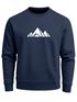 Sweatshirt Herren Berge Poygon Print Wandern Rundhals-Pullover Outdoor Fashion Streetwear Neverless®preview