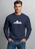 Sweatshirt Herren Berge Poygon Print Wandern Rundhals-Pullover Outdoor Fashion Streetwear Neverless®preview