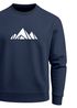 Sweatshirt Herren Berge Poygon Print Wandern Rundhals-Pullover Outdoor Fashion Streetwear Neverless®preview