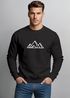 Sweatshirt Herren Berge Poygon Print Wandern Rundhals-Pullover Outdoor Fashion Streetwear Neverless®preview