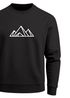 Sweatshirt Herren Berge Poygon Print Wandern Rundhals-Pullover Outdoor Fashion Streetwear Neverless®preview
