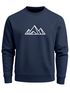 Sweatshirt Herren Berge Poygon Print Wandern Rundhals-Pullover Outdoor Fashion Streetwear Neverless®preview