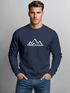 Sweatshirt Herren Berge Poygon Print Wandern Rundhals-Pullover Outdoor Fashion Streetwear Neverless®preview