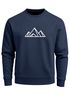 Sweatshirt Herren Berge Poygon Print Wandern Rundhals-Pullover Outdoor Fashion Streetwear Neverless®preview
