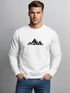 Sweatshirt Herren Berge Poygon Print Wandern Rundhals-Pullover Outdoor Fashion Streetwear Neverless®preview