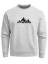 Sweatshirt Herren Berge Poygon Print Wandern Rundhals-Pullover Outdoor Fashion Streetwear Neverless®preview