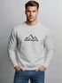 Sweatshirt Herren Berge Poygon Print Wandern Rundhals-Pullover Outdoor Fashion Streetwear Neverless®preview