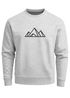 Sweatshirt Herren Berge Poygon Print Wandern Rundhals-Pullover Outdoor Fashion Streetwear Neverless®preview