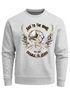 Sweatshirt Herren Biker Totenkopf Skull Wings Rundhals-Pullover Neverless®preview