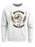 Sweatshirt Herren Biker Totenkopf Skull Wings Rundhals-Pullover Neverless®preview