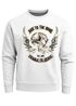 Sweatshirt Herren Biker Totenkopf Skull Wings Rundhals-Pullover Neverless®preview