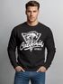 Sweatshirt Herren California Republic Surfer Print Welle Wave Surf Rundhals-Pullover Neverless®preview