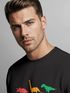 Sweatshirt Herren Dinosaurier Aufdruck Polygon Tiere Geometric Print Fashion Streetstyle Rundhals-Pullover Neverless®preview