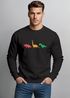 Sweatshirt Herren Dinosaurier Aufdruck Polygon Tiere Geometric Print Fashion Streetstyle Rundhals-Pullover Neverless®preview