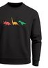 Sweatshirt Herren Dinosaurier Aufdruck Polygon Tiere Geometric Print Fashion Streetstyle Rundhals-Pullover Neverless®preview