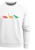 Sweatshirt Herren Dinosaurier Aufdruck Polygon Tiere Geometric Print Fashion Streetstyle Rundhals-Pullover Neverless®preview