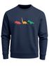 Sweatshirt Herren Dinosaurier Aufdruck Polygon Tiere Geometric Print Fashion Streetstyle Rundhals-Pullover Neverless®preview