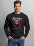 Sweatshirt Herren DJ Panda Electronic Music Frontprint Rundhals-Pullover Clubwear Fashion Streetwear Neverless®preview