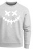 Sweatshirt Herren Drip Face Techwear Fashion Streetstyle Smiling Face Smile Trend Rundhals-Pullover Fashion Neverless®preview