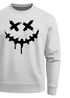 Sweatshirt Herren Drip Face Techwear Fashion Streetstyle Smiling Face Smile Trend Rundhals-Pullover Fashion Neverless®preview