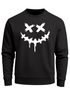 Sweatshirt Herren Drip Face Techwear Fashion Streetstyle Smiling Face Smile Trend Rundhals-Pullover Fashion Neverless®preview
