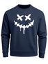 Sweatshirt Herren Drip Face Techwear Fashion Streetstyle Smiling Face Smile Trend Rundhals-Pullover Fashion Neverless®preview