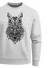 Sweatshirt Herren Eule Atzekenmuster Boho Bohamian Atzec Owl geometrisch Rundhals-Pullover Neverless®preview