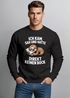 Sweatshirt Herren Faultier Spruch Ich kam sah und hatte direkt kein Bock Aufdruck Print lustig Rundhals-Pullover Moonworks®preview