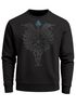 Sweatshirt Herren Fenrir Wolf Valknut Vegvisir Wikinger Odin Schwert Runen Kompass nordische Mythologie Neverless®preview