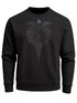 Sweatshirt Herren Fenrir Wolf Valknut Vegvisir Wikinger Odin Schwert Runen Kompass nordische Mythologie Neverless®preview
