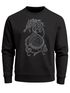 Sweatshirt Herren Fenriswolf Fenrir Wikinger Kompass nordisch Vegvisir Wolf Asgard Rundhals-Pullover Neverless®preview