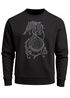 Sweatshirt Herren Fenriswolf Fenrir Wikinger Kompass nordisch Vegvisir Wolf Asgard Rundhals-Pullover Neverless®preview