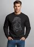 Sweatshirt Herren Fenriswolf Fenrir Wikinger Kompass nordisch Vegvisir Wolf Asgard Rundhals-Pullover Neverless®preview