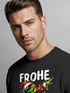 Sweatshirt Herren Frohe Weihnachten Dabbing Grinch Weihnachtspullover Weihnachtsoutfit Männer Moonworks®preview