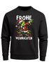Sweatshirt Herren Frohe Weihnachten Dabbing Grinch Weihnachtspullover Weihnachtsoutfit Männer Moonworks®preview
