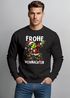 Sweatshirt Herren Frohe Weihnachten Dabbing Grinch Weihnachtspullover Weihnachtsoutfit Männer Moonworks®preview